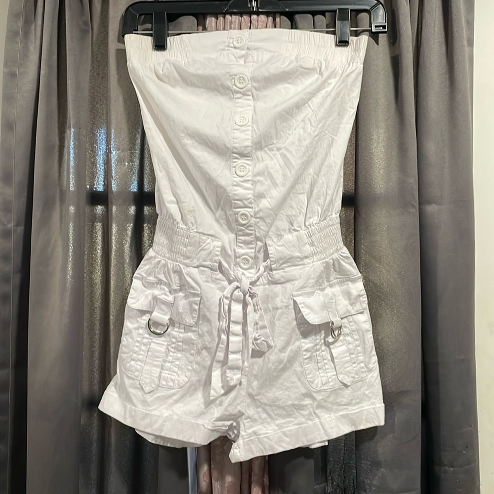 White Tube Top Romper 🤍